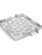 Momi Covoras de joaca Puzzle Zawi 150x150 cm Grey