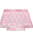 Momi Covoras de joaca Puzzle Zawi 150x150 cm Pink