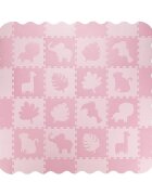 Momi Covoras de joaca Puzzle Zawi 150x150 cm Pink