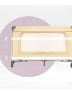 Momi Patut pliabil cu doua nivele si masuta de infasat 120X60 cm Belove Plus Beige