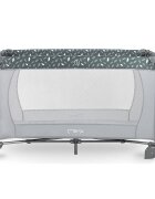 Momi Patut pliabil pentru copii Belove Grey 60x120 cm cu roti usita cu fermoar geanta de transport