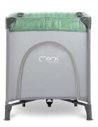 Momi Patut pliabil pentru copii Belove Jade 60x120 cm cu roti usita cu fermoar geanta de transport