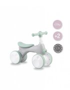 Momi Ride-On pentru copii fara pedale Tobis Green cu lumini sunet si difuzor de balonase ghidon reglabil pe inaltime in 3 puncte potrivit pentru copii de la 24 de luni sarcina maxima 20 kg