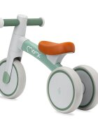 Momi Tricicleta fara pedale pentru copii Tedi Green recomandata de la 1 an pana la greutatea maxima de 25 kg stabila roti sigure pentru podea usoara cadru robust