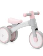 Momi Tricicleta fara pedale pentru copii Tedi Pink recomandata de la 1 an pana la greutatea maxima de 25 kg stabila roti sigure pentru podea usoara cadru robust