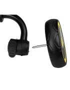 Momi Tricicleta pentru copii Invidia Black 5 in 1 pliabila suport picioare control al directiei scaun reversibil rotire 360 grade spatar reglabil sistem roata libera si roti cauciuc EVA