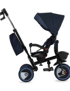 Momi Tricicleta pentru copii Invidia Flow 5 in 1 pliabila suport picioare control al directiei scaun reversibil rotire 360 grade spatar reglabil sistem roata libera si roti cauciuc EVA