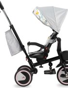 Momi Tricicleta pentru copii Invidia Love 5 in 1 pliabila suport picioare control al directiei scaun reversibil rotire 360 grade spatar reglabil sistem roata libera si roti cauciuc EVA