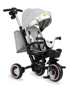 Momi Tricicleta pentru copii Invidia Love 5 in 1 pliabila suport picioare control al directiei scaun reversibil rotire 360 grade spatar reglabil sistem roata libera si roti cauciuc EVA