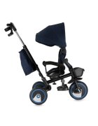 Momi Tricicleta pentru copii ivi Navy Blue multifunctionala 3 in 1 cu scaun reversibil maner telescopic accesorii incluse