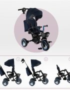 Momi Tricicleta pentru copii ivi Navy Blue multifunctionala 3 in 1 cu scaun reversibil maner telescopic accesorii incluse