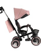Momi Tricicleta pentru copii ivi Pink multifunctionala 3 in 1 cu scaun reversibil maner telescopic accesorii incluse