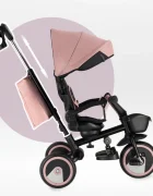 Momi Tricicleta pentru copii ivi Pink multifunctionala 3 in 1 cu scaun reversibil maner telescopic accesorii incluse