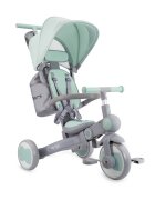 Momi Tricicleta pentru copii Solivia Green 4 in 1 transformabila maner telescopic roti pivotante scaun reglabil greutate suportata 25 kg