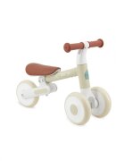 Momi Tricicleta pliabila fara pedale Dex beige cadru pliabil scaun reglabil in 2 pozitii roti din cauciuc Eva greutate maxim admisa 20 kg recomandata copiilor de la 1 an
