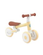 Momi Tricicleta pliabila fara pedale Dex yellow cadru pliabil scaun reglabil in 2 pozitii roti din cauciuc Eva greutate maxim admisa 20 kg recomandata copiilor de la 1 an