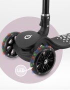 Momi Trotineta pentru copii San Negru pliabila cu roti led 3 ani+