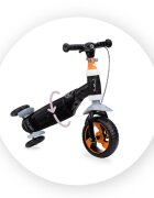 Momi Trotineta transformabila 2 in 1 Elios Black lumini LED ghidon reglabil platforma antiderapanta greutate suportata 25 kg