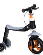 Momi Trotineta transformabila 2 in 1 Elios Black lumini LED ghidon reglabil platforma antiderapanta greutate suportata 25 kg