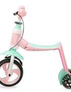Momi Trotineta transformabila 2 in 1 Elios Pink lumini LED ghidon reglabil platforma antiderapanta greutate suportata 25 kg
