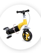 Momi Trotineta transformabila 2 in 1 Elios Yellow lumini LED ghidon reglabil platforma antiderapanta greutate suportata 25 kg