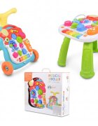 MONI Antepremergator 2in1 si centru de activitati Musical Walker cu panou muzicalluminiangrenaje mobiletelefon si pian