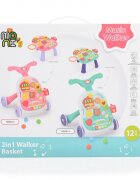 MONI Antepremergator educativ 2 in1 cu cosulet bile si functii muzicale Blue