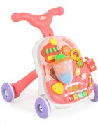 MONI Antepremergator educativ 2 in1 cu cosulet bile si functii muzicale Pink