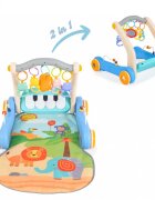 MONI Antepremergator si centru de activitati 2in1 Piano Blue