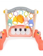 MONI Antepremergator si centru de activitati 2in1 Piano Pink