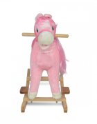 MONI Balansoar calut din plus pentru copii Pink Horse