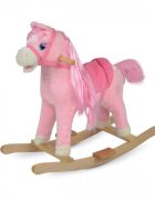 MONI Balansoar calut din plus pentru copii Pink Horse