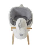 MONI Balansoar din plus Swan White cu scaunel si spatar centura de siguranta functii muzicale greutate admisa 30 kg dimensiune 64x37x72 cm