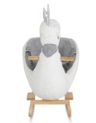 MONI Balansoar din plus Swan White cu scaunel si spatar centura de siguranta functii muzicale greutate admisa 30 kg dimensiune 64x37x72 cm