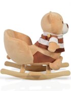 MONI Balansoar pentru copii Bear Khaki cu sunete