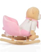 MONI Balansoar pentru copii Bear Pink cu sunete