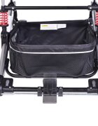 MONI Carucior 2 in 1 cu suspensii Gala Leather Grey
