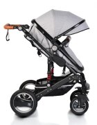 MONI Carucior 2 in 1 cu suspensii Gala Leather Grey