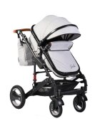 MONI Carucior 2 in 1 cu suspensii Gala Leather Grey