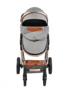 MONI Carucior 2in1 transformabil Alma Dark Grey cu Sezut reversibilCadru din aluminiuRoti EVA rezistente cu suspensiiFranaCapotina cu vizierSpatar reglabilCentura de sigurantaCos de cumparaturiHusa picioare si Geanta