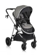 MONI Carucior 2in1 transformabil cu husa picioare si geanta mamici Kali Grey pana la 22kg