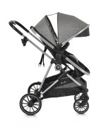 MONI Carucior 2in1 transformabil cu husa picioare si geanta mamici Kali Grey pana la 22kg
