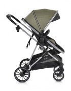 MONI Carucior 2in1 transformabil cu husa picioare si geanta mamici Kali Olive pana la 22kg