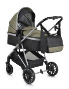 MONI Carucior 2in1 transformabil cu husa picioare si geanta mamici Kali Olive pana la 22kg