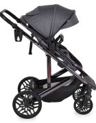 MONI Carucior convertibil 2in1 All Road Grey cu Cadru din aluminiu galvanizatRoti rezistente cu suspensiiSpatar reglabilManer reglabil 6 pozitii inaltimeCopertina XXLHusa picioare si suport pahar inclusePana la 4 ani