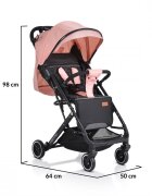 MONI Carucior sport cu pliere compacta si maner troller Trento Pink