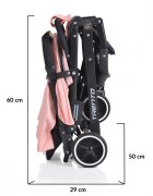 MONI Carucior sport cu pliere compacta si maner troller Trento Pink