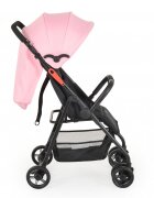 MONI Carucior sport pentru copii Capri Pink Spatar reglabil cu pozitie de somn Suport pentru picioare reglabil Centura de siguranta Roti spate cu frana Copertina reglabila Recomandat de la 6luni