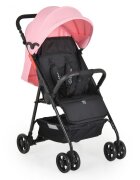 MONI Carucior sport pentru copii Capri Pink Spatar reglabil cu pozitie de somn Suport pentru picioare reglabil Centura de siguranta Roti spate cu frana Copertina reglabila Recomandat de la 6luni