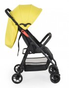 MONI Carucior sport pentru copii Capri Yellow Spatar reglabil cu pozitie de somn Suport pentru picioare reglabil Centura de siguranta Roti spate cu frana Copertina reglabila Recomandat de la 6luni